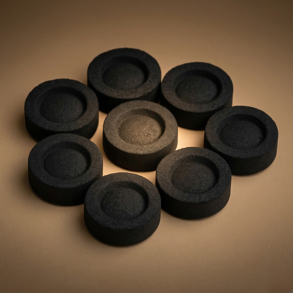 10 Natural Charcoal Discs – For Frankincense Rituals