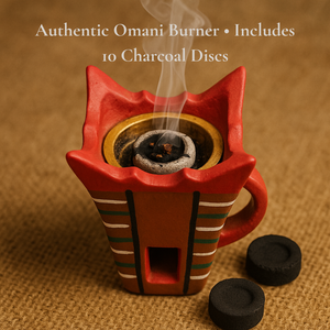 Authentic Omani Burner • Includes 10 Charcoal Discs