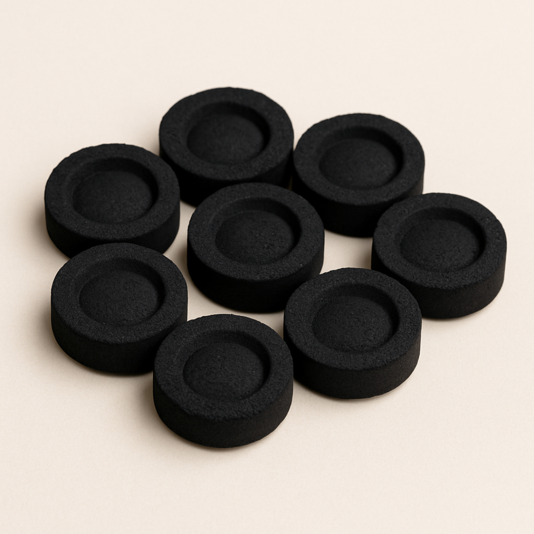 10 Natural Charcoal Discs – For Frankincense Rituals