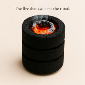 10 Natural Charcoal Discs – For Frankincense Rituals